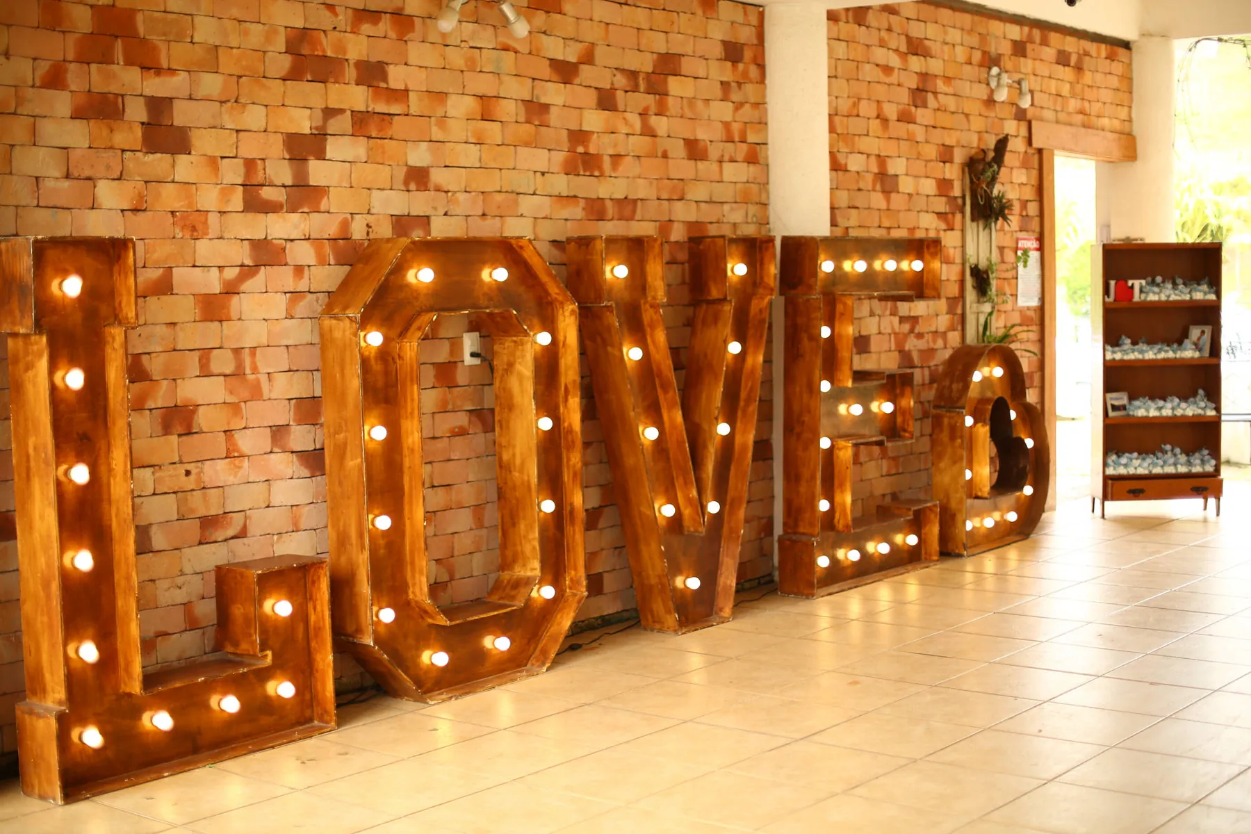 Salão decorado para casamento